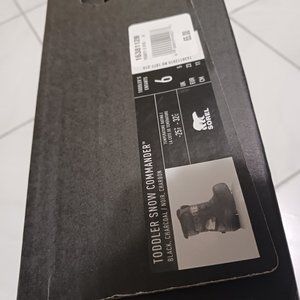 Sorel boots toddler snow commander size 6